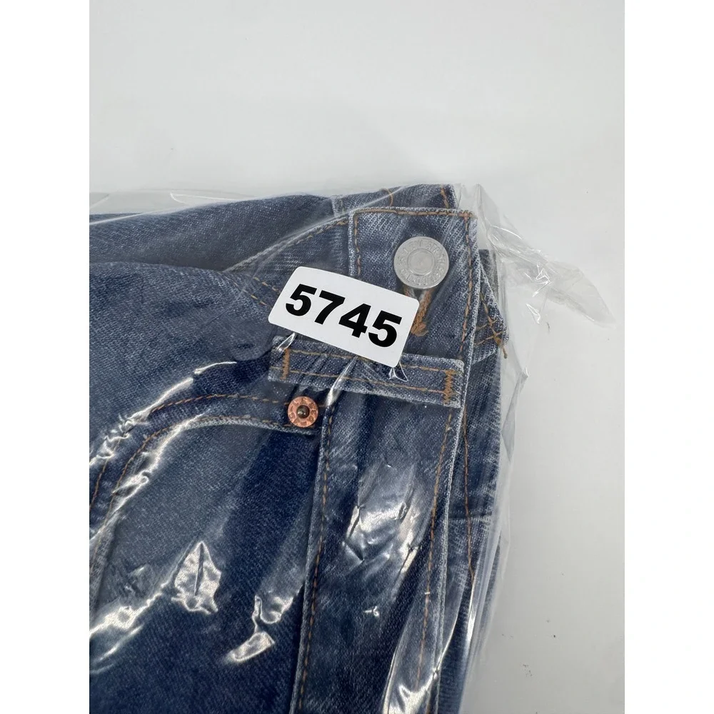 Vintage Levi's 550 Y2K 31x32‎ 90s Red Batwing USA Relaxed Fit Jeans Blue Mens
